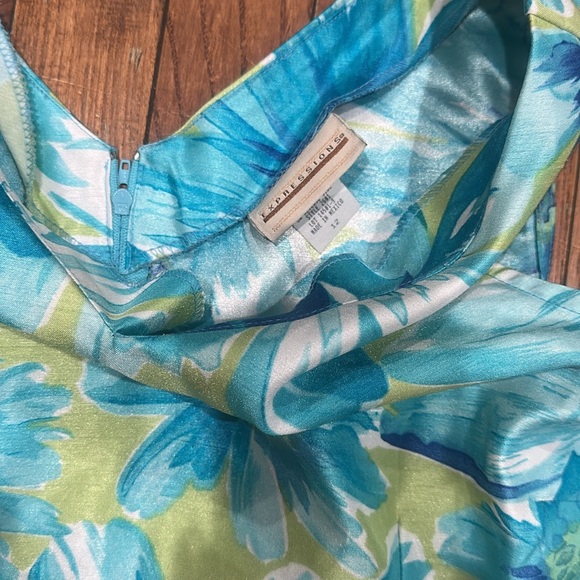 Expressions Blue Sleeveless Scoop Neck Sundress - Picture 16 of 16